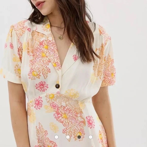 Free People Floral Mini Dress - Picture 4 of 6